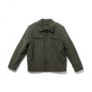 MACK RUSSO Military Green Field Barn Lined Snaps Utility Minimalist Jacket XL